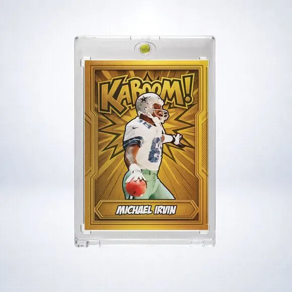 Michael Irvin Custom Holographic 3 Card Lot | Dallas Cowboys SSP Insert Set - Picture 2 of 4